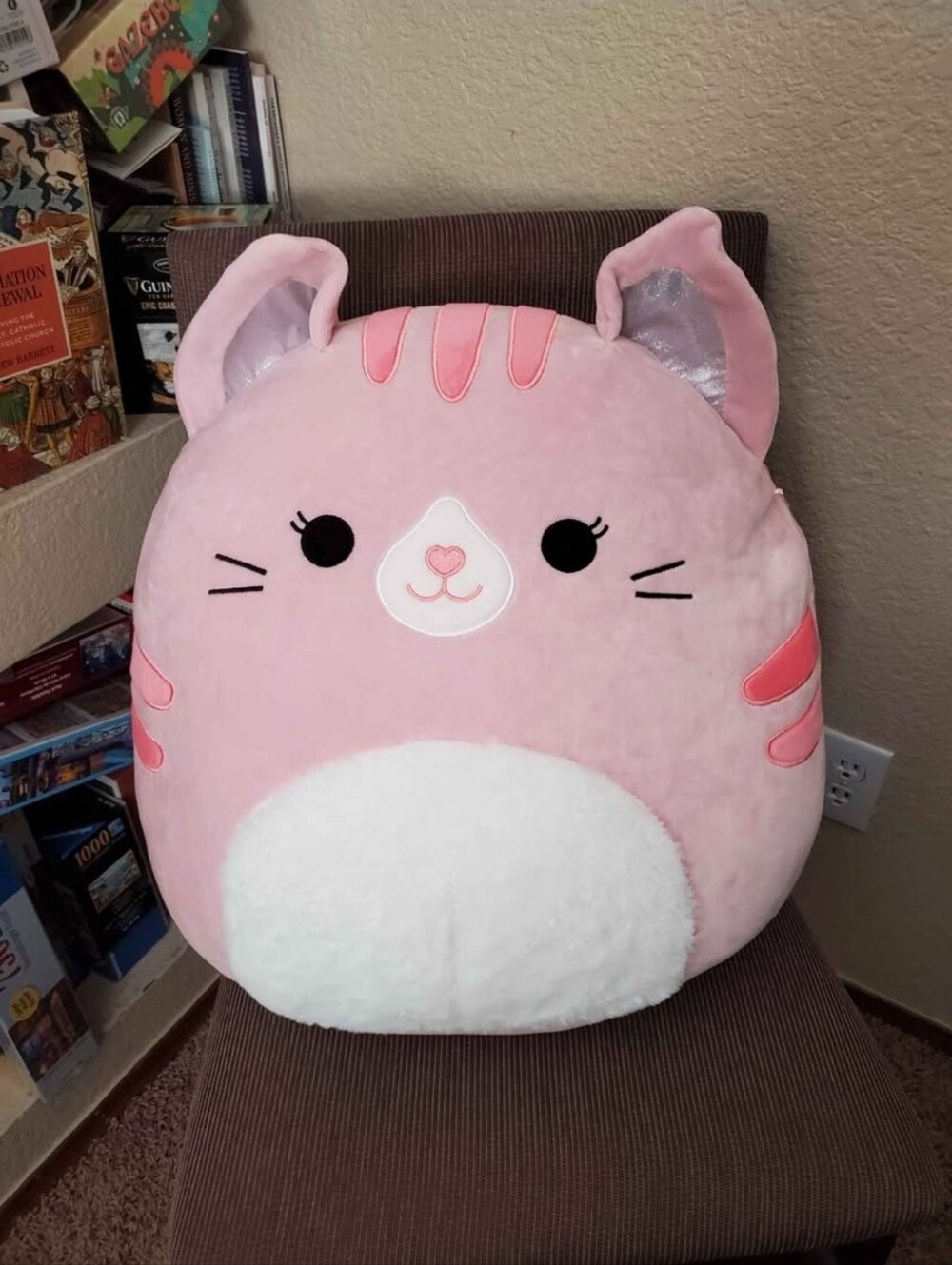 Discontinued/rare Squishmallows Large Pink Laura Cat Plush Pillow